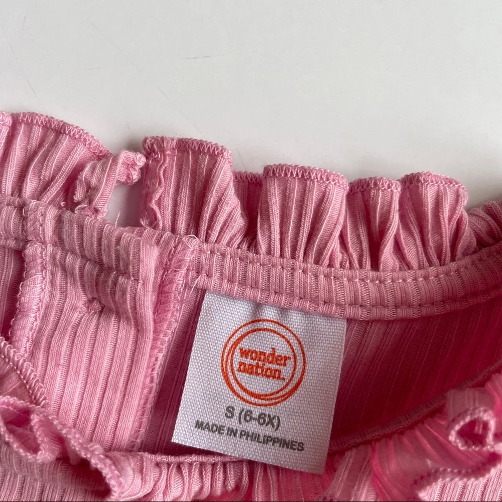 wonder nation pink ribbed